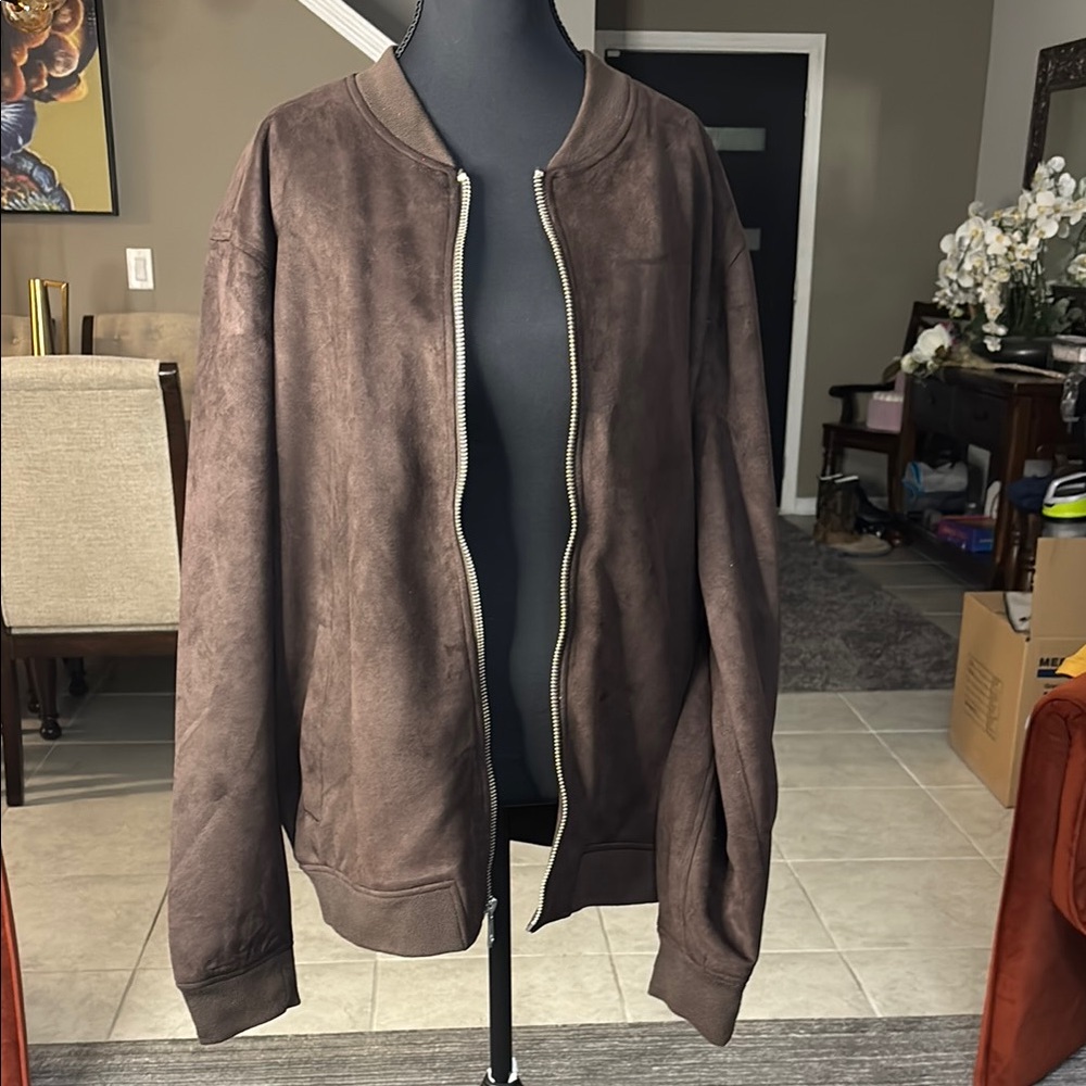Men's Brown Bomber Jacket
